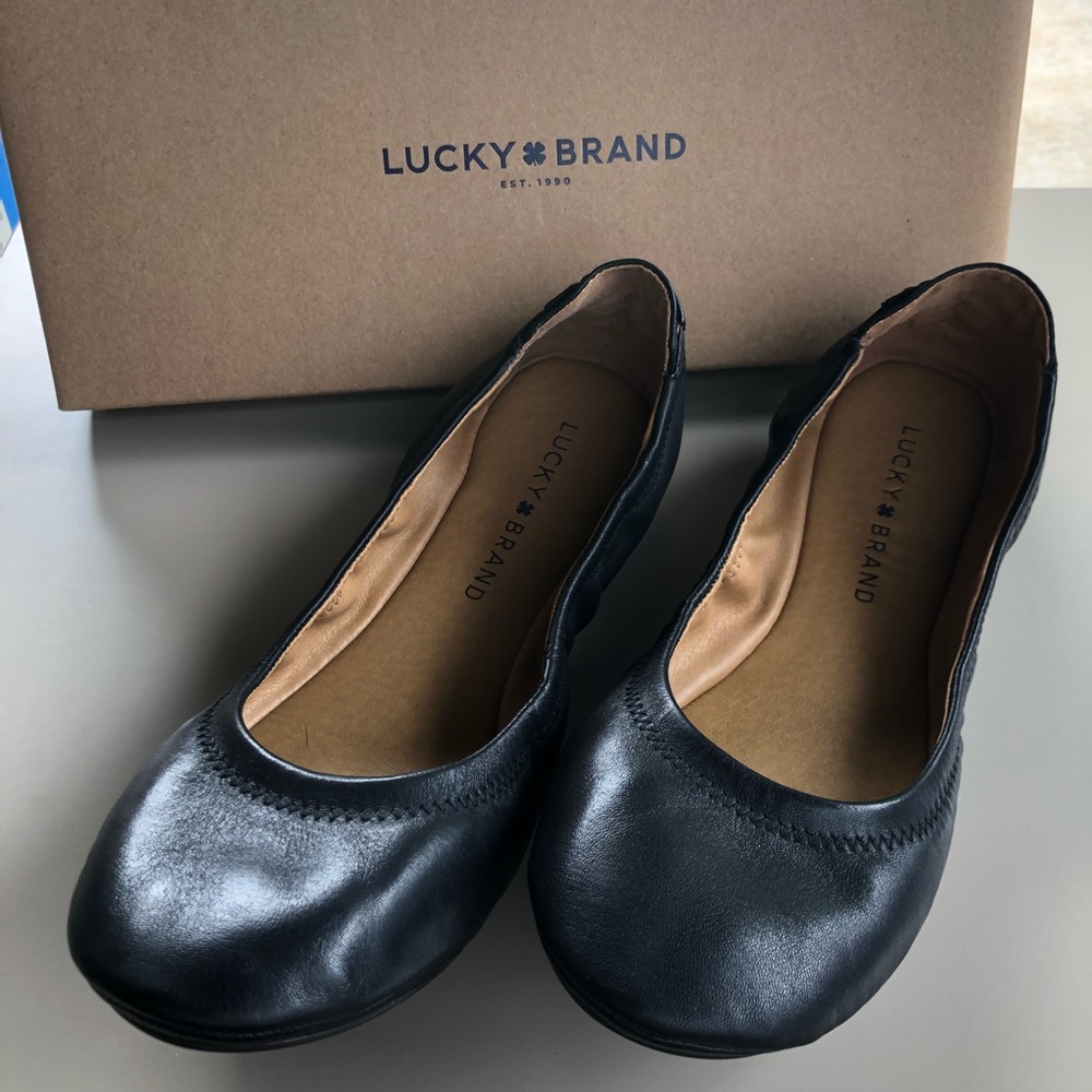 Lucky Brand Echo Ballet Flat Black - New in Box